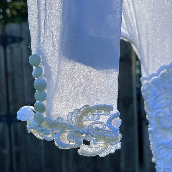 White Homemade Wedding Dress - Picture 5 of 9